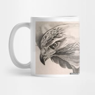 Double hawk sepia Mug